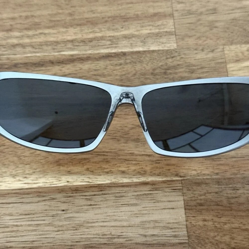 GTV Voyage Aluminum Polarized Sunglasses, Silver Frame Grey 64 15 132
